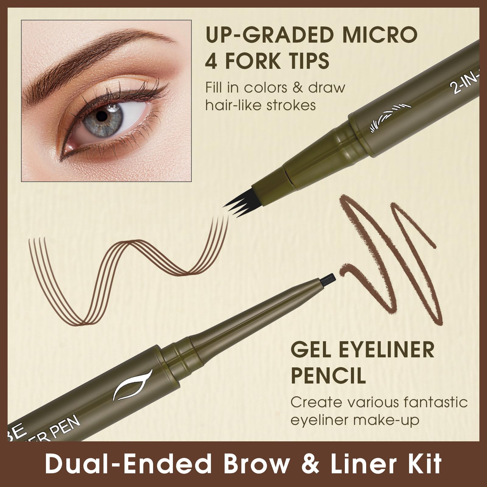 UCANBE gel eyeliner tip detail delivering smooth, long-lasting glide