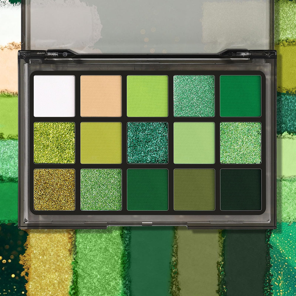 UCANBE palette open beside a coin showing compact size and portable kit
