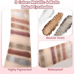UCANBE eyeshadow applied on model eye demonstrating blendable formula in use