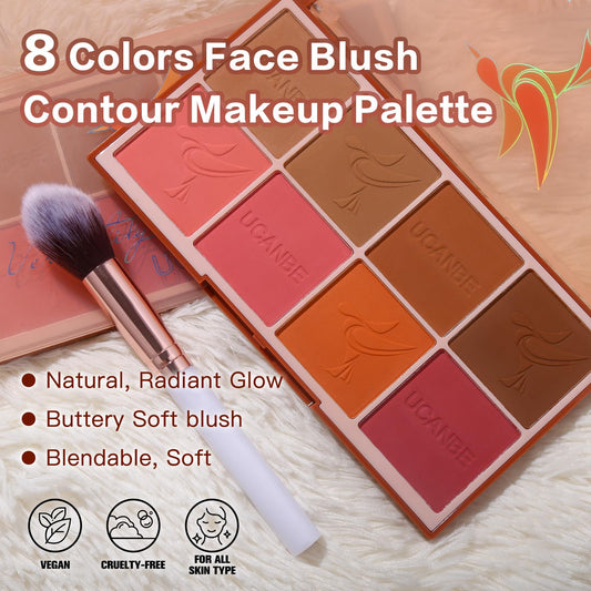 UCANBE close-up of large pans texture highlighting smooth blendable matte pigments