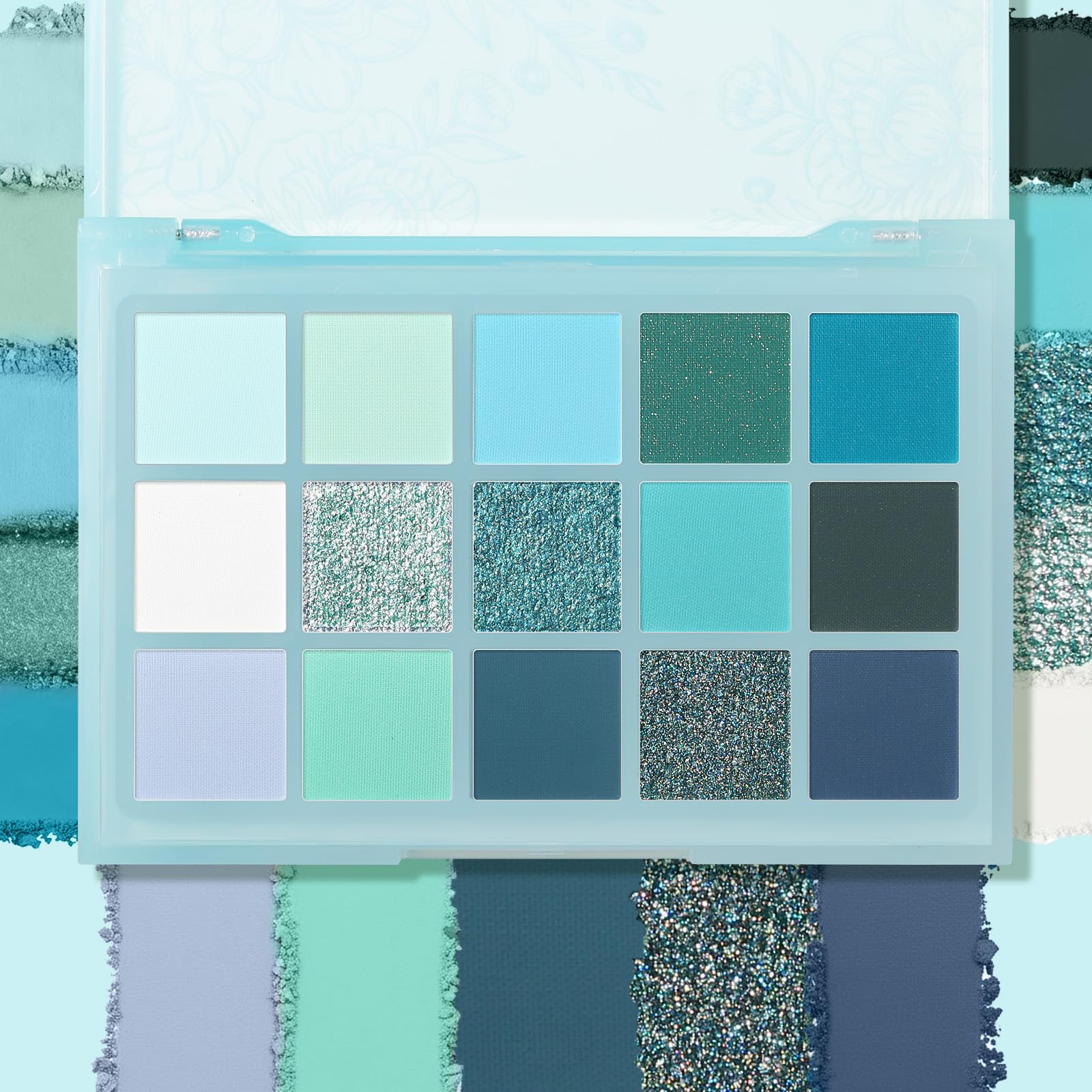 UCANBE swatches across an arm row, showing true pigment and shade range