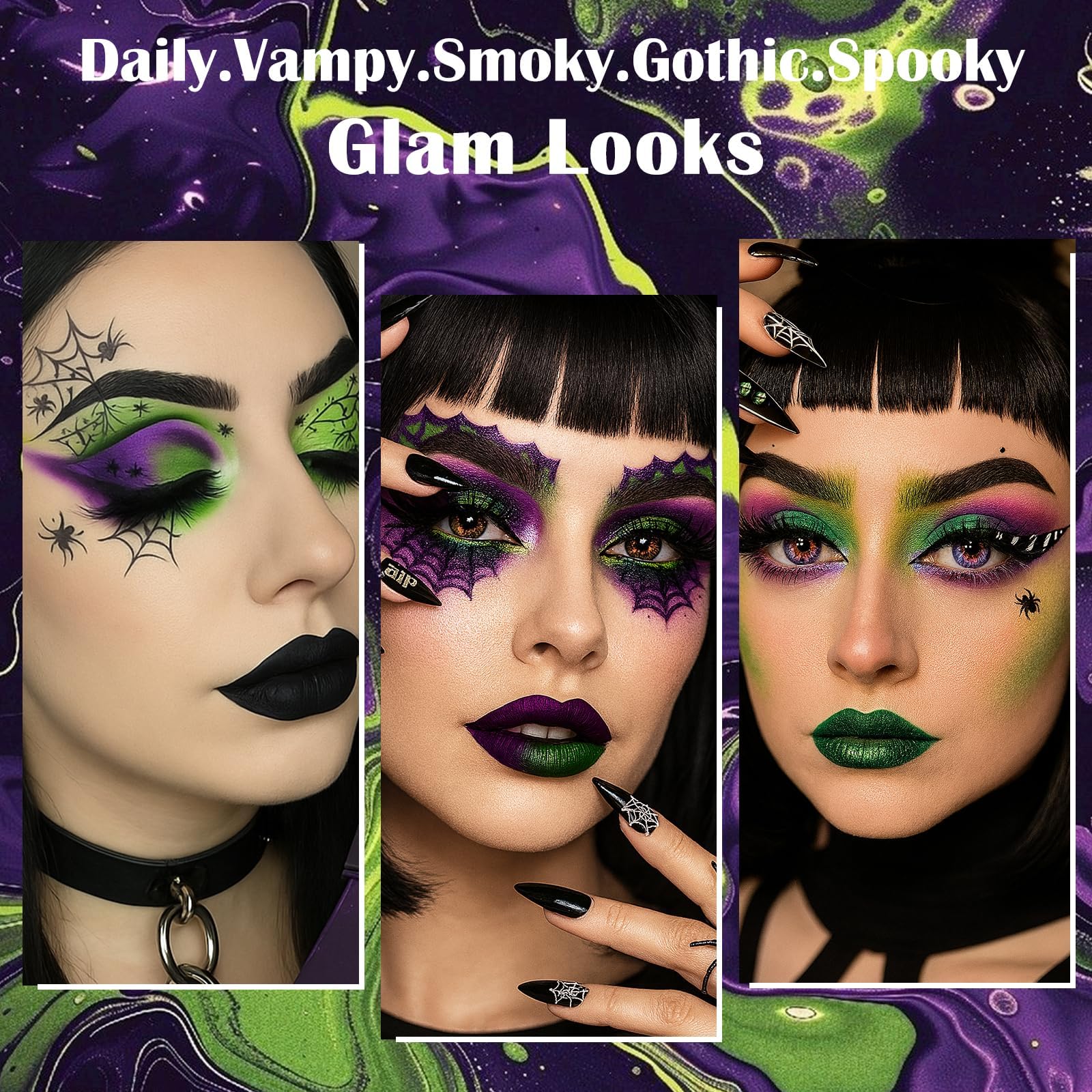 UCANBE palette staged with Halloween costume for creative, professional-ready looks
