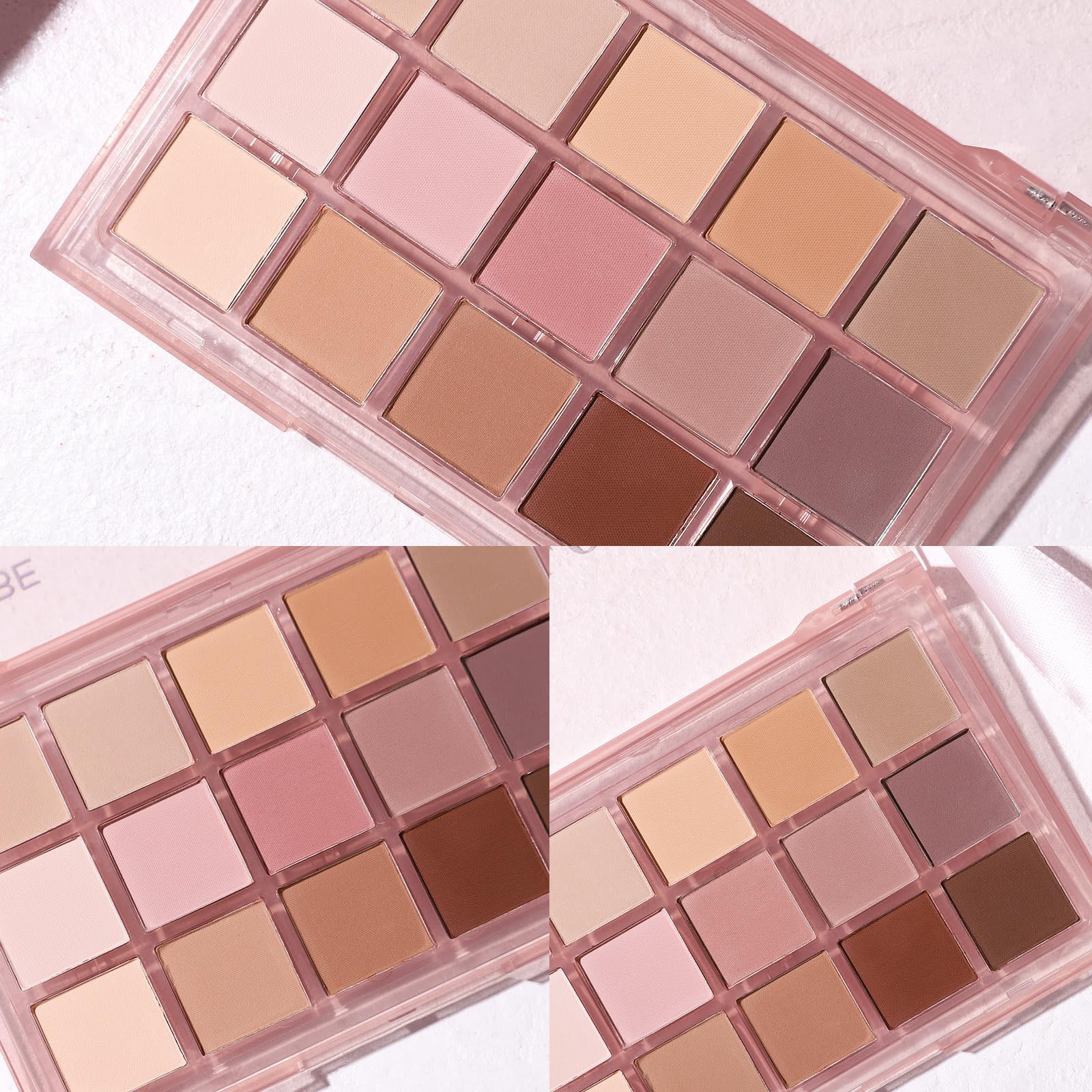 UCANBE palette on vanity styled with brushes for effortless daily application