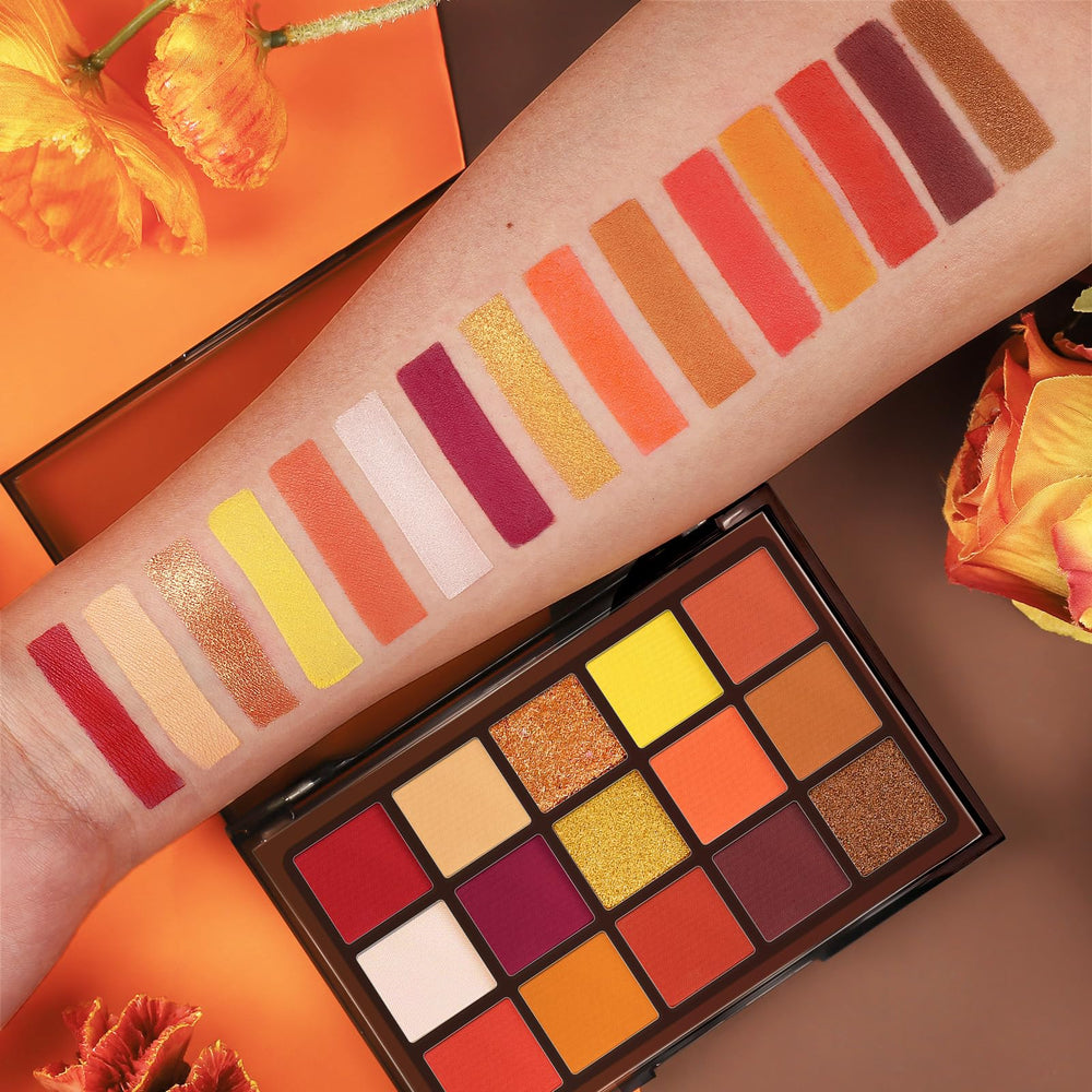 UCANBE matte shade texture close-up showing smooth, blendable finish