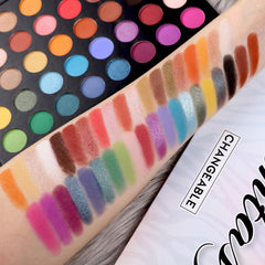UCANBE close-up matte swatches demonstrating smooth blendability and payoff