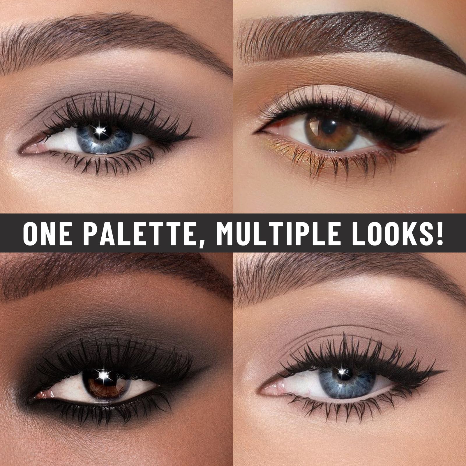UCANBE open palette with included double-ended brush for blending and detail