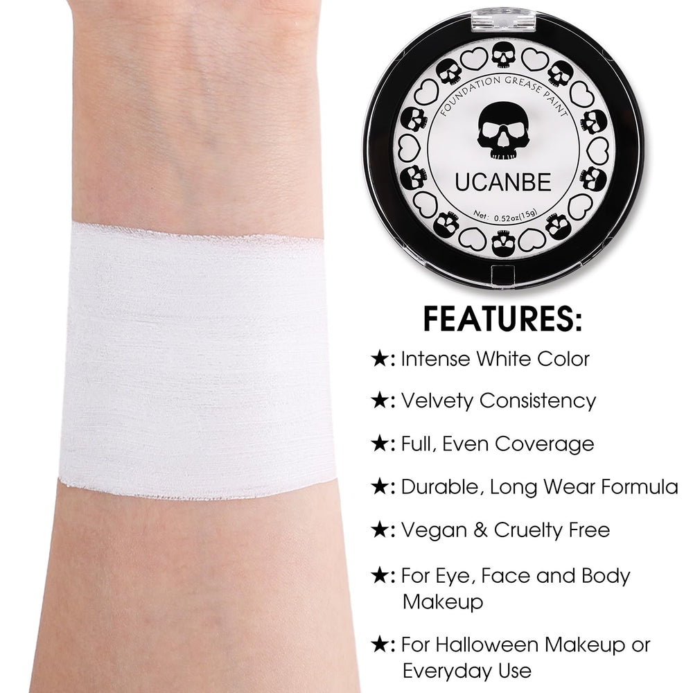 UCANBE pot open close-up texture, creamy-to-matte finish visible for blending