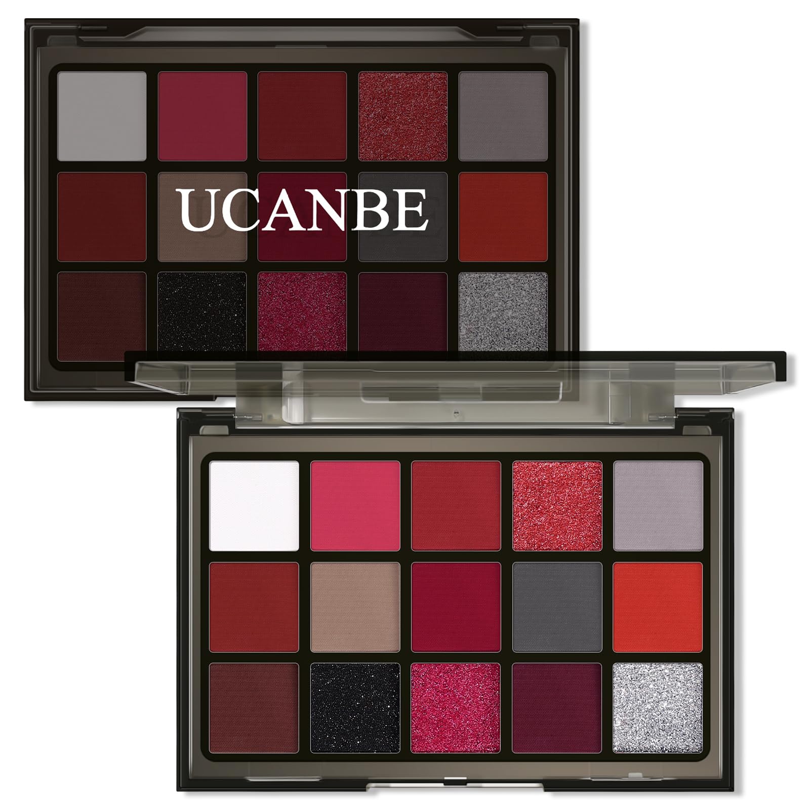 UCANBE front packaging showing compact burgundy-themed palette and portability