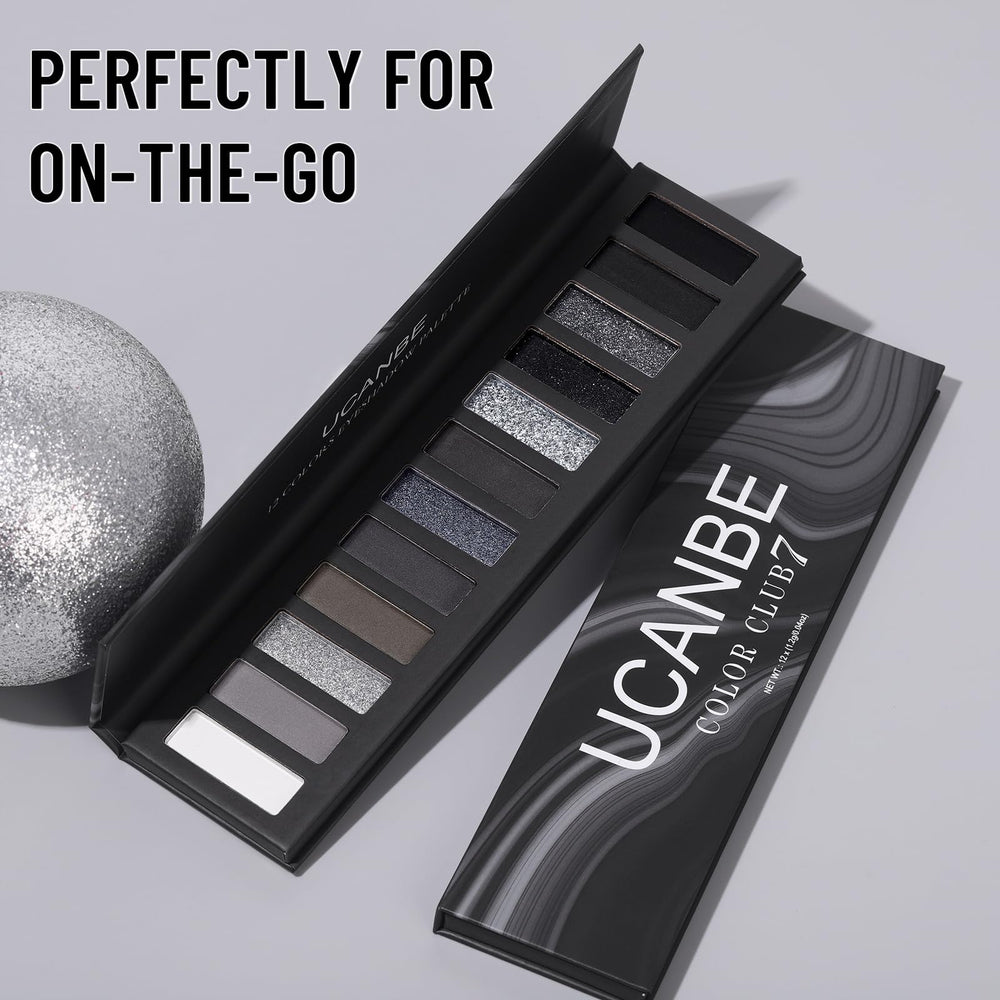 UCANBE palette being applied with brush for easy smoky blending