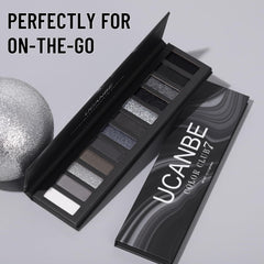 UCANBE palette being applied with brush for easy smoky blending