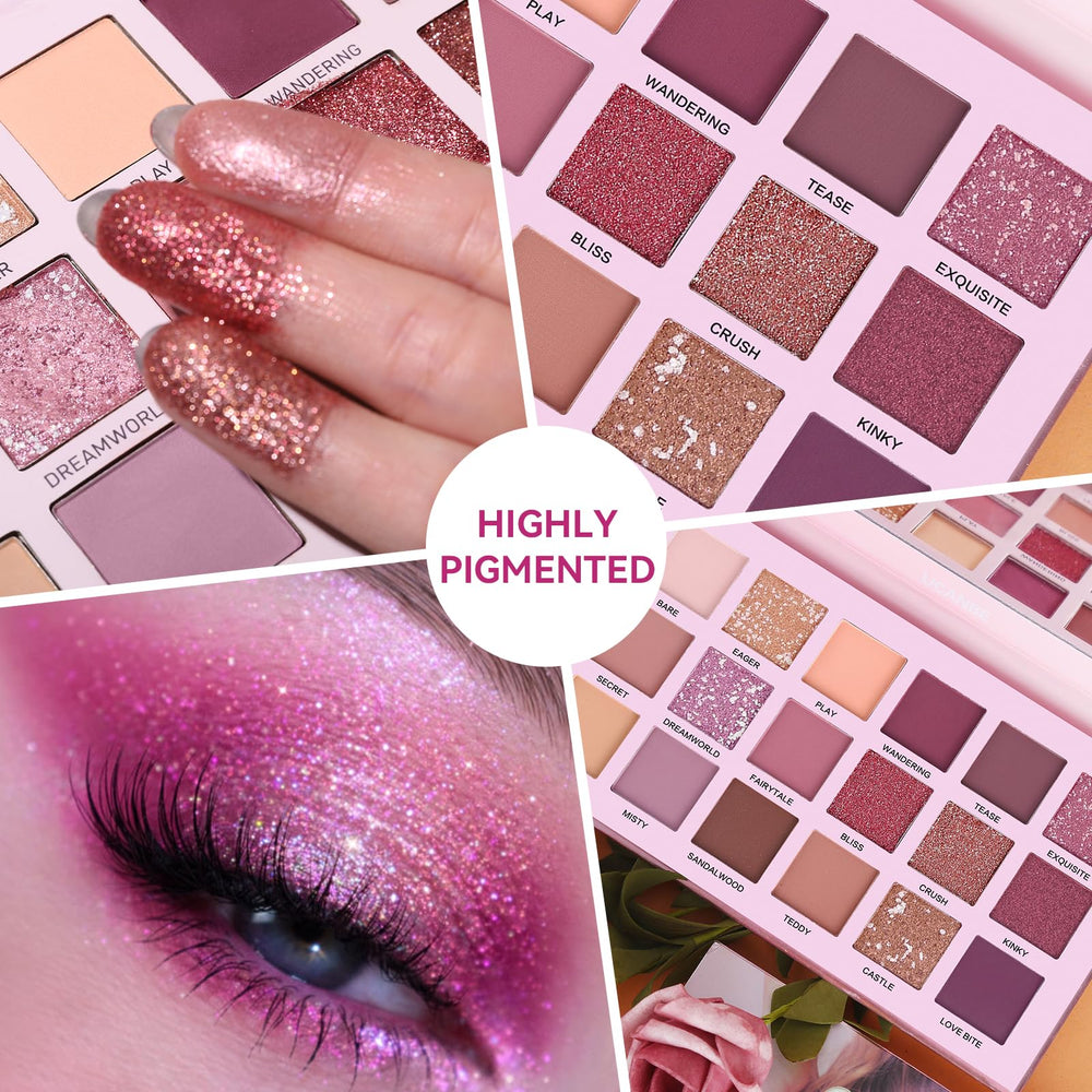 UCANBE palette open with mirror illustrating quick touch-up convenience