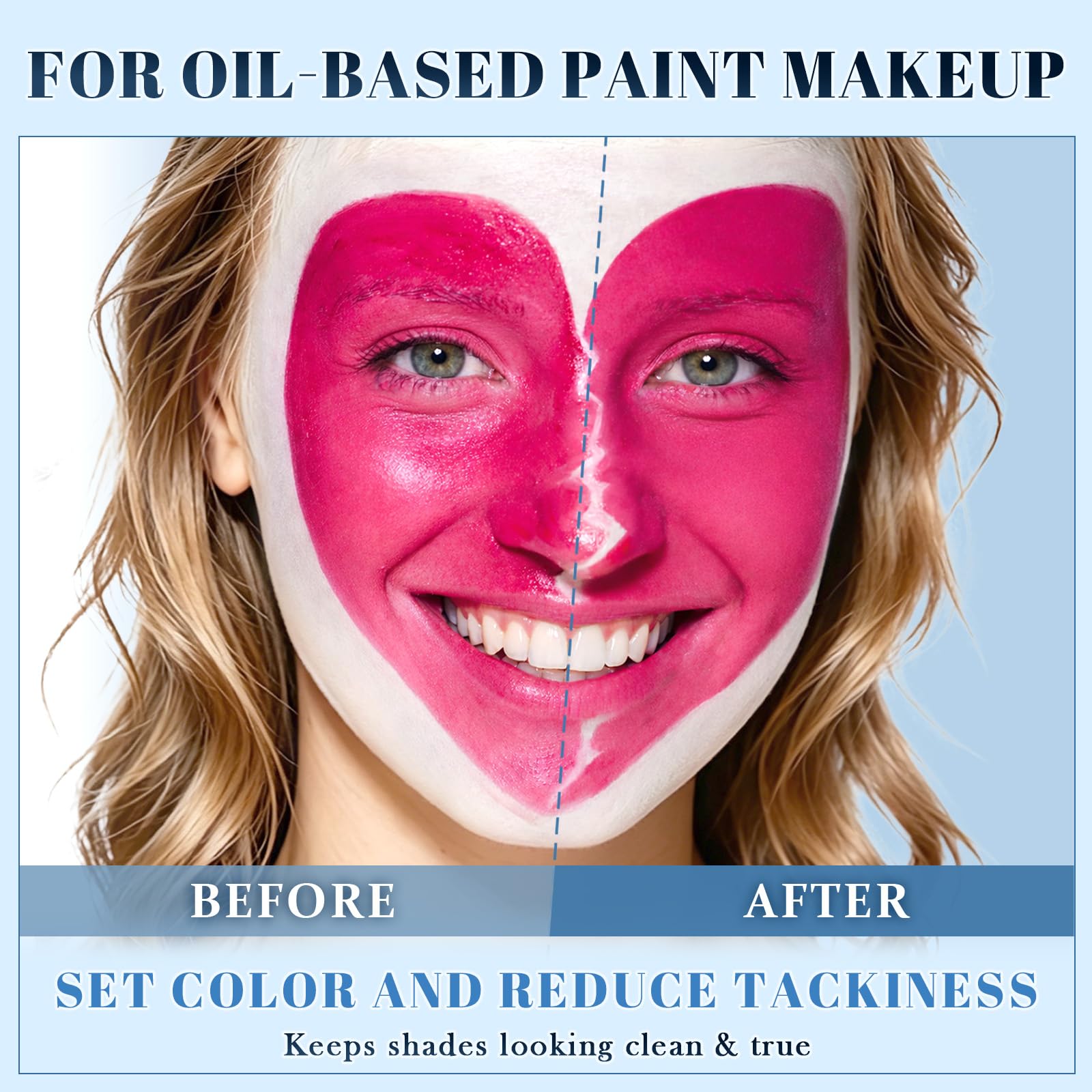 UCANBE swatch on skin, illustrating translucent mattifying effect for true-tone benefit