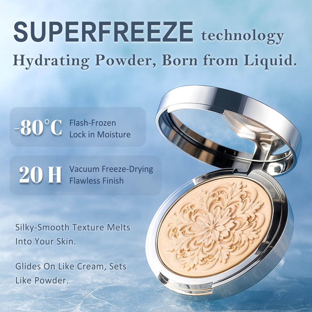 UCANBE powder texture close-up showing smooth finish and blendability benefit