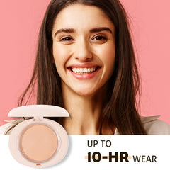 UCANBE puff and mirror detail showing included tools for easy application benefit