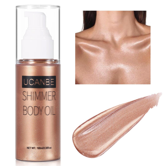 UCANBE rose gold front bottle shows sleek packaging and easy handling