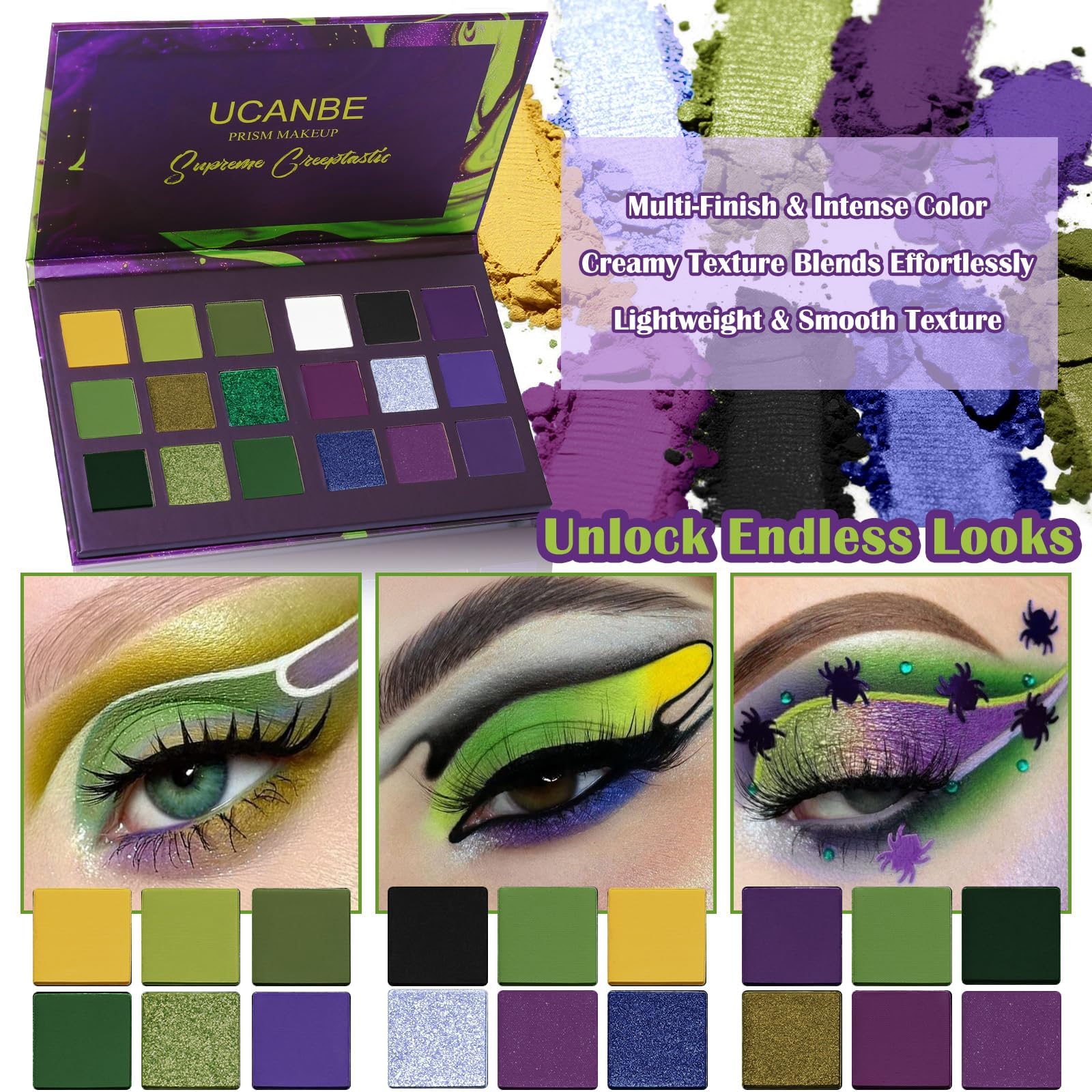 UCANBE palette in hand for size comparison, compact travel-friendly makeup kit benefit