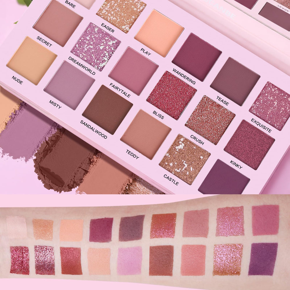 UCANBE palette held in hand showing compact size and travel-friendly benefit