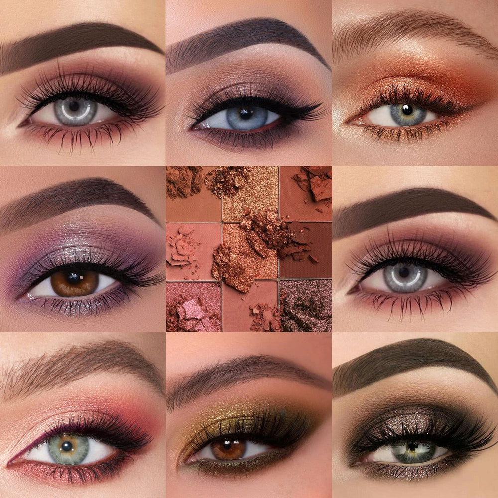 UCANBE smoky eye showcasing deep mattes and metallic highlight impact