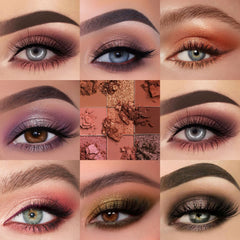 UCANBE smoky eye showcasing deep mattes and metallic highlight impact