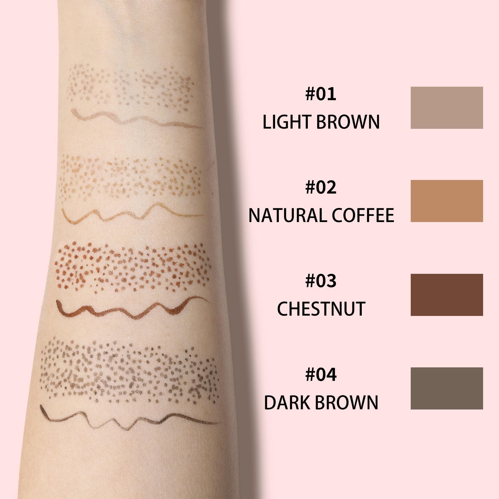 UCANBE stamp end detail with pigment visible for quick clustered freckle application