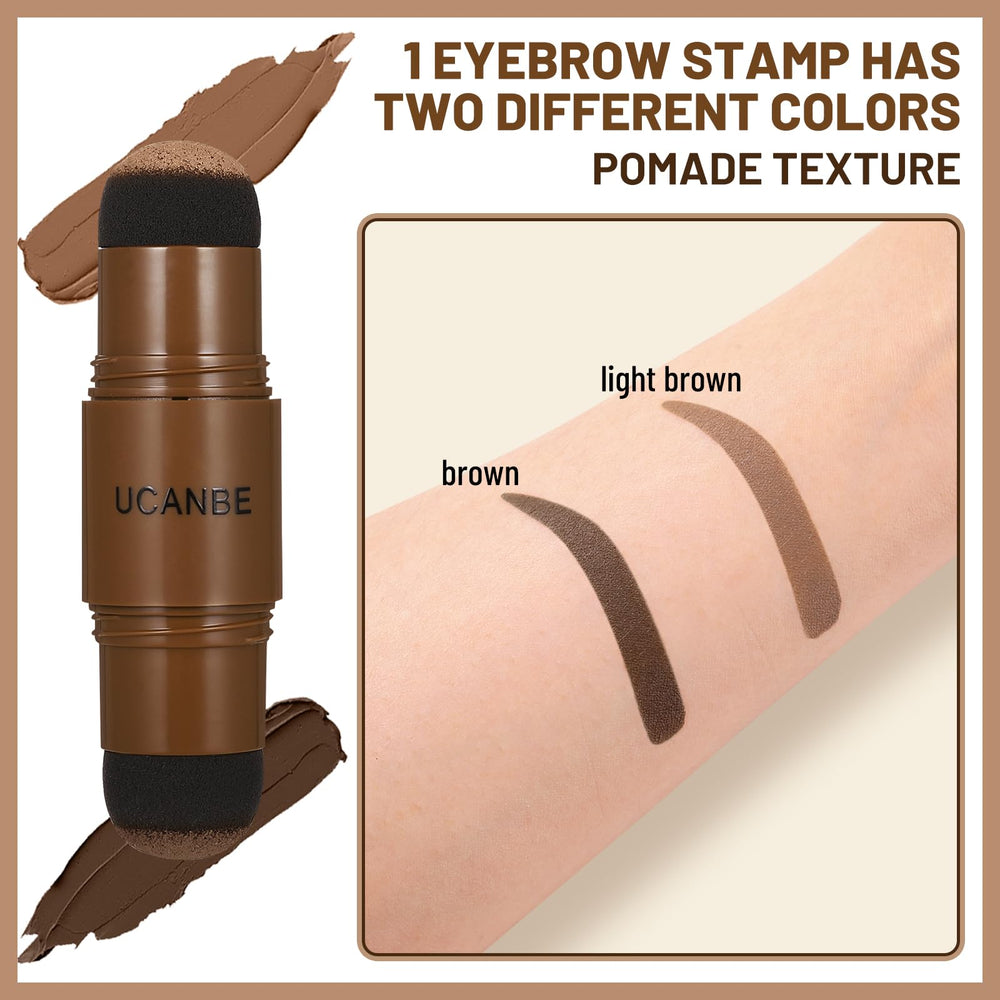 UCANBE twenty reusable eyebrow stencils laid out for shape options