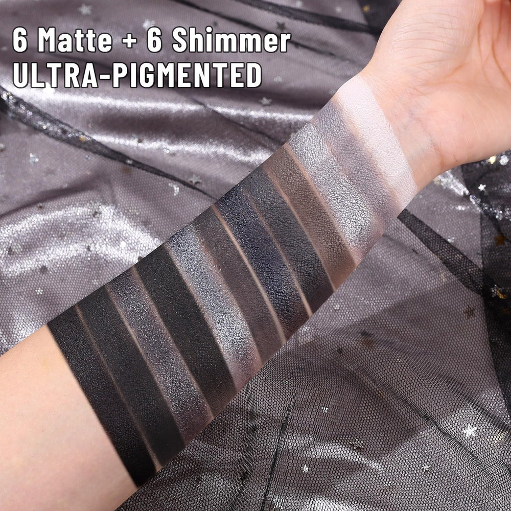 UCANBE swatch arm display showing pigment payoff and shade variety benefit