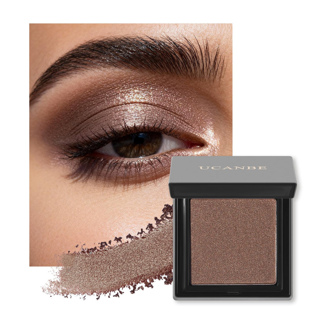 UCANBE front packaging showing compact single eyeshadow for easy travel