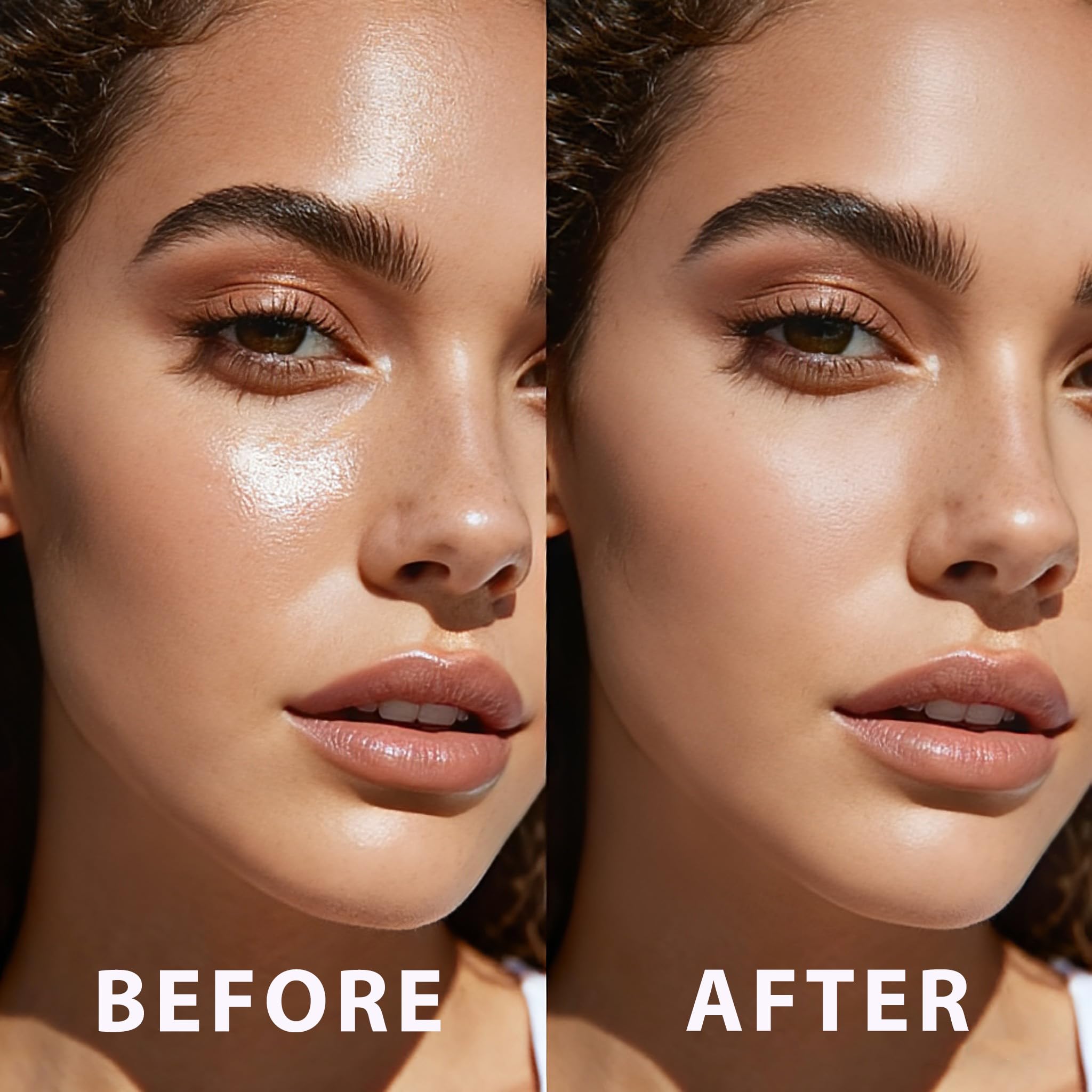UCANBE mist particles mid-air demonstrating lightweight coverage benefit