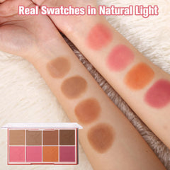 UCANBE texture swatch on arm showing buildable pigment and true-to-tone payoff