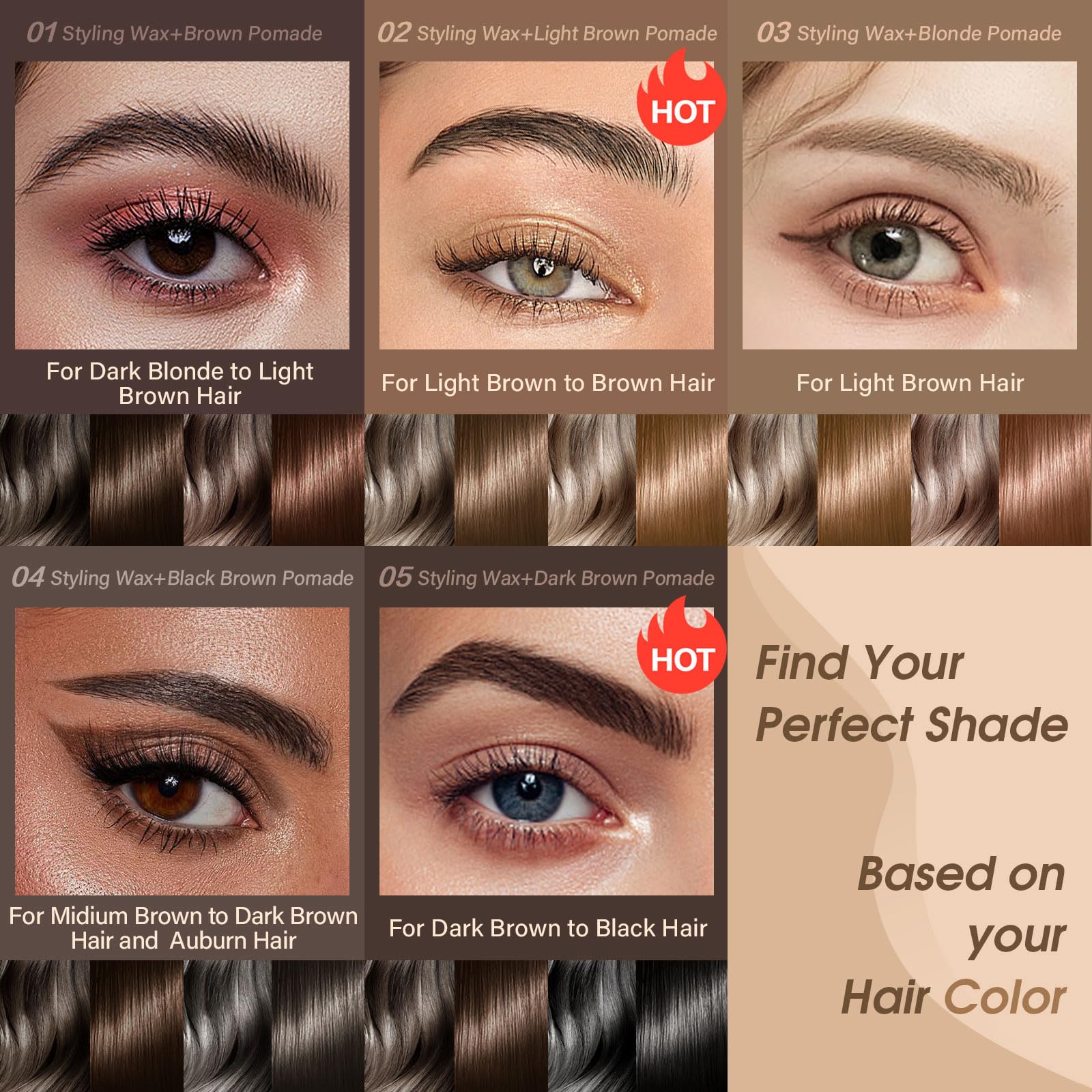 UCANBE brows in humid outdoor setting showing water-resistant hold