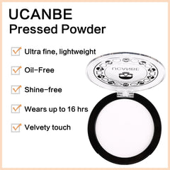 UCANBE open compact revealing pressed white powder for long wear