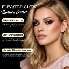 UCANBE model wearing soft-glam look showing cohesive eyes and cheek color