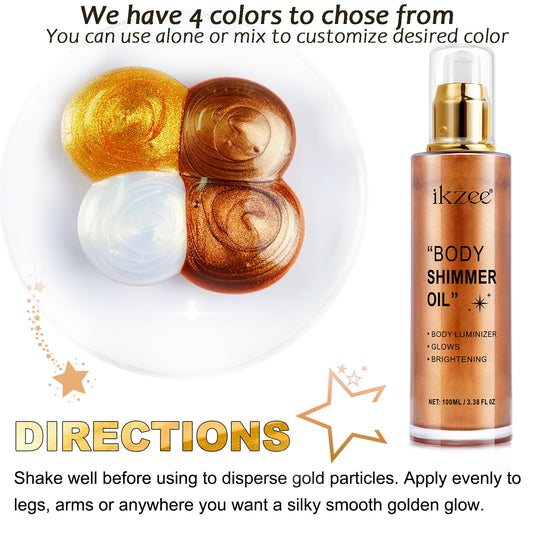 UCANBEMAKEUP shimmering oil drop on hand demonstrating quick absorption benefit