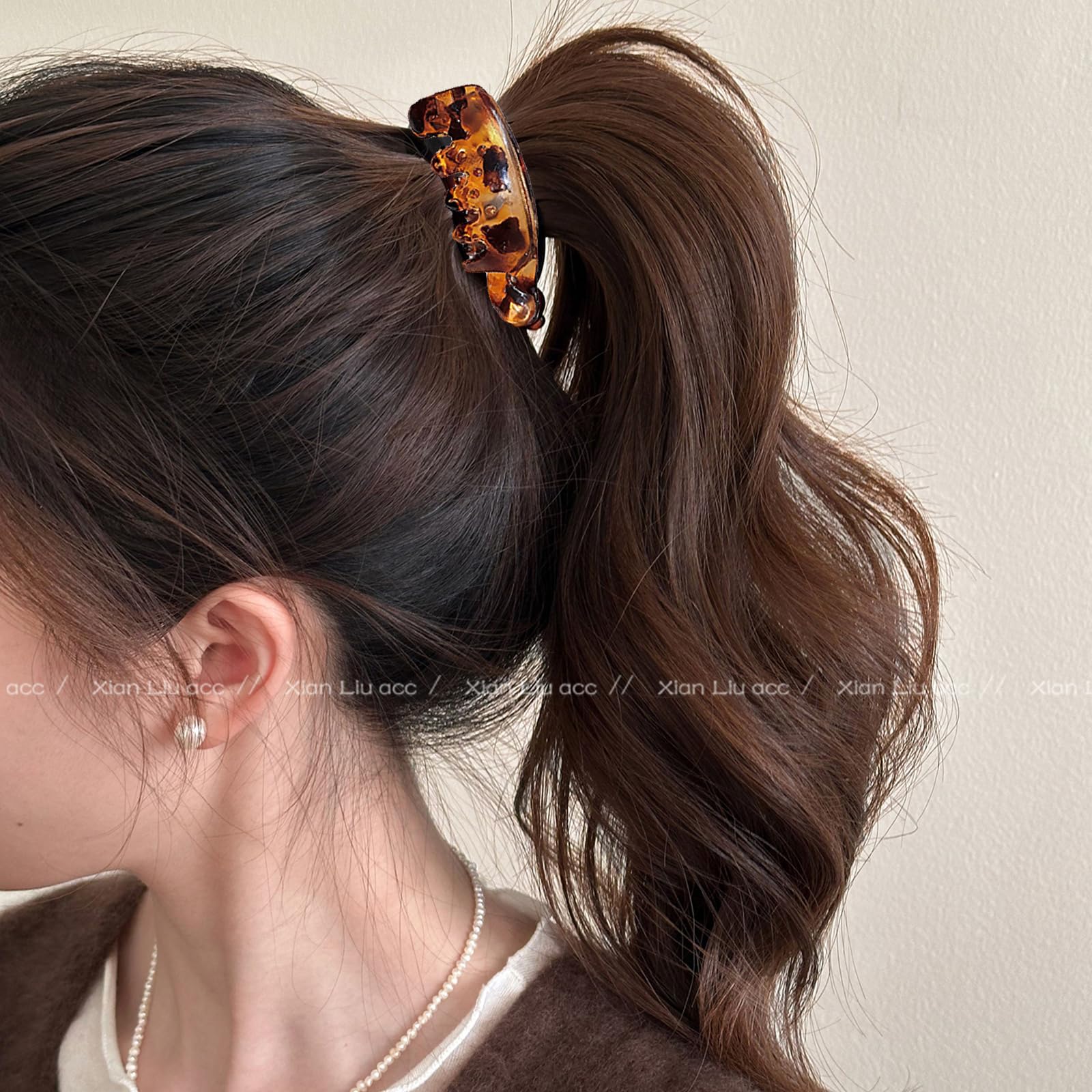 UCCASA close-up of acrylic leopard and amber pattern highlighting durable finish and style