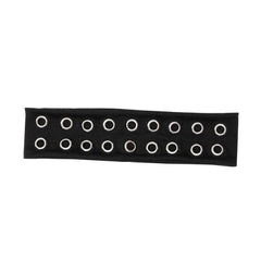 Uchyius headband front view showing eyelets and bold style benefit