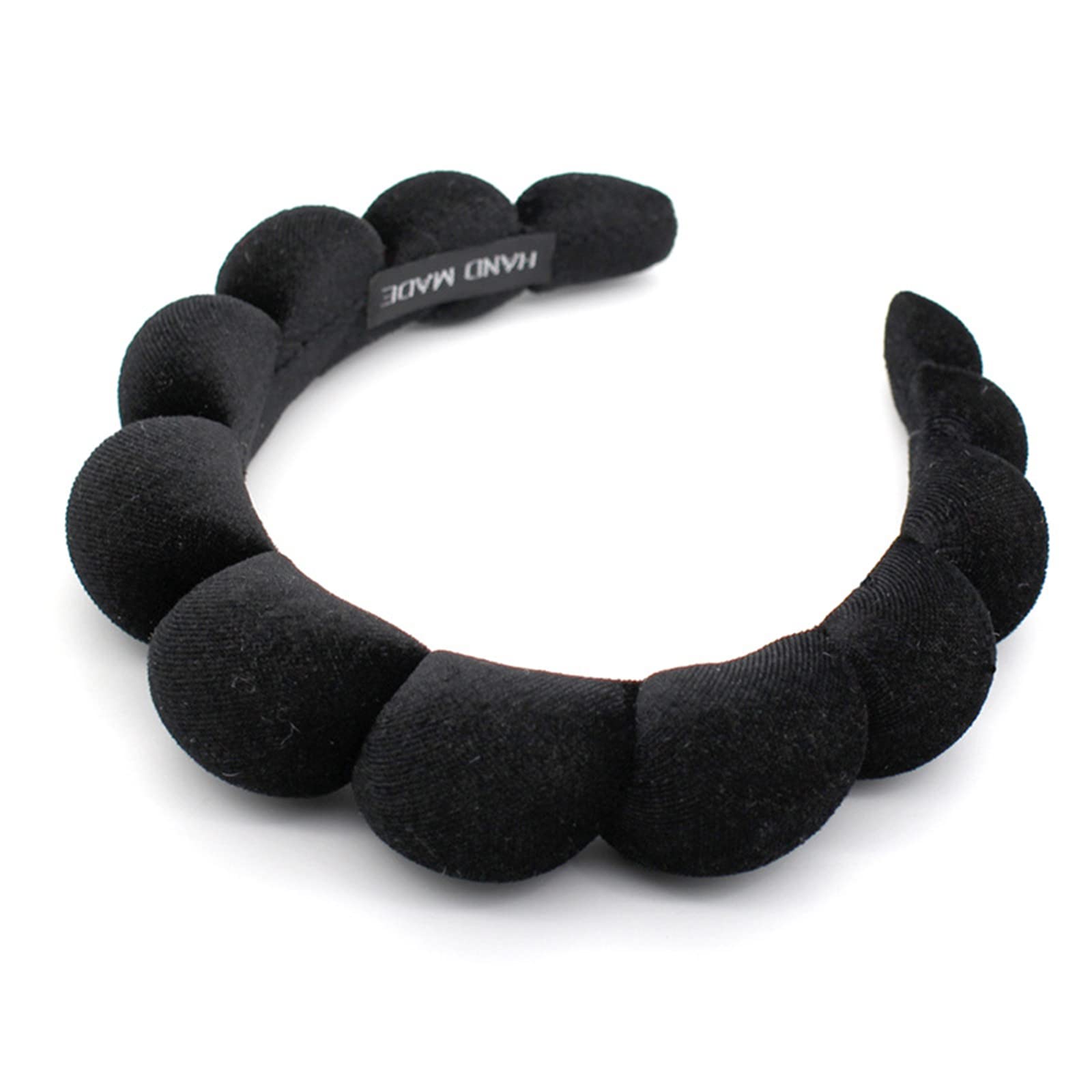 Uchyius headband front view showing sleek velvet finish and elegant style benefit
