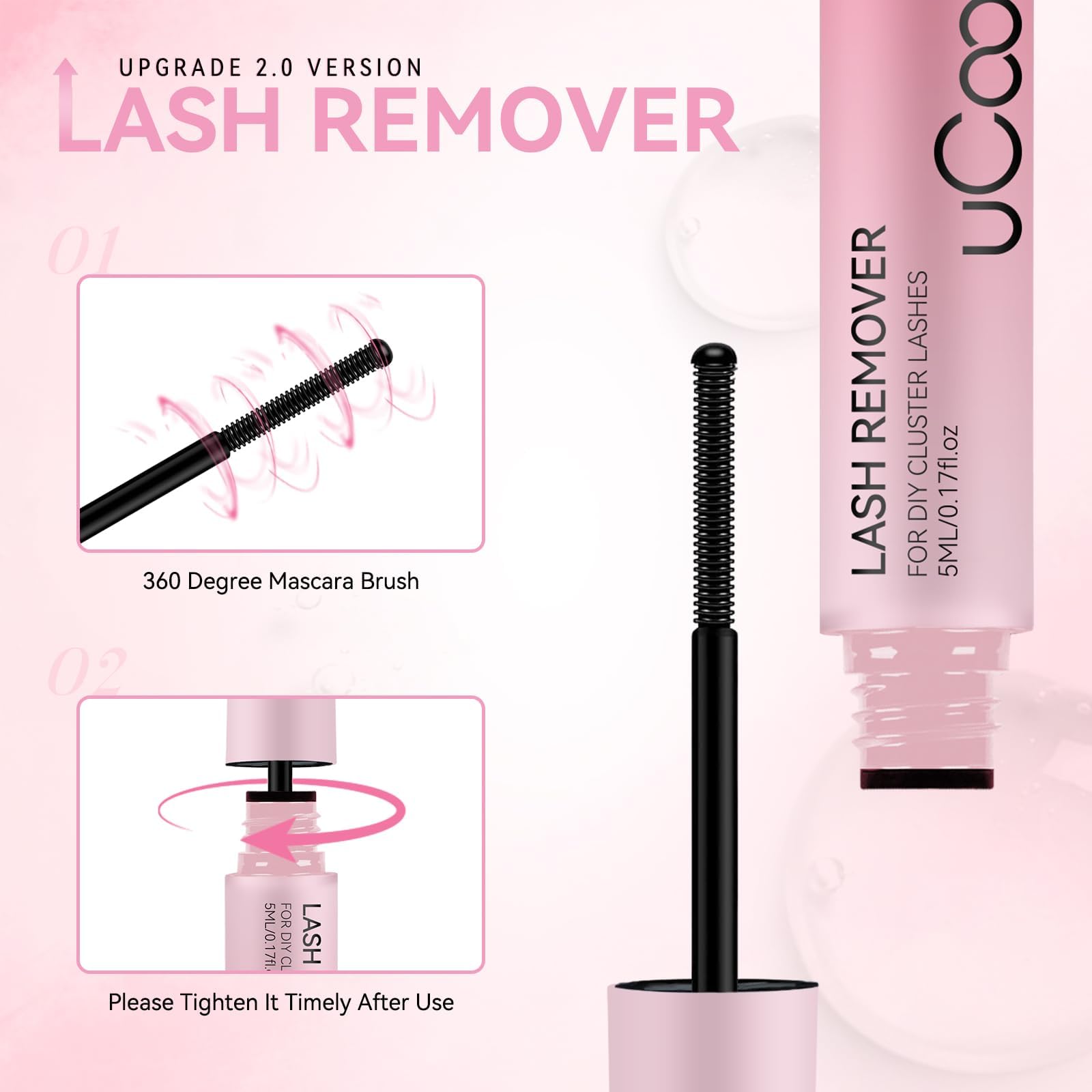 uCoolMe spiral brush detail close-up demonstrating precise application benefit