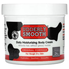 Udderly Smooth 10 oz jar front view showing brand and product