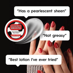 Udderly Smooth body cream jar opened to show creamy non-greasy texture