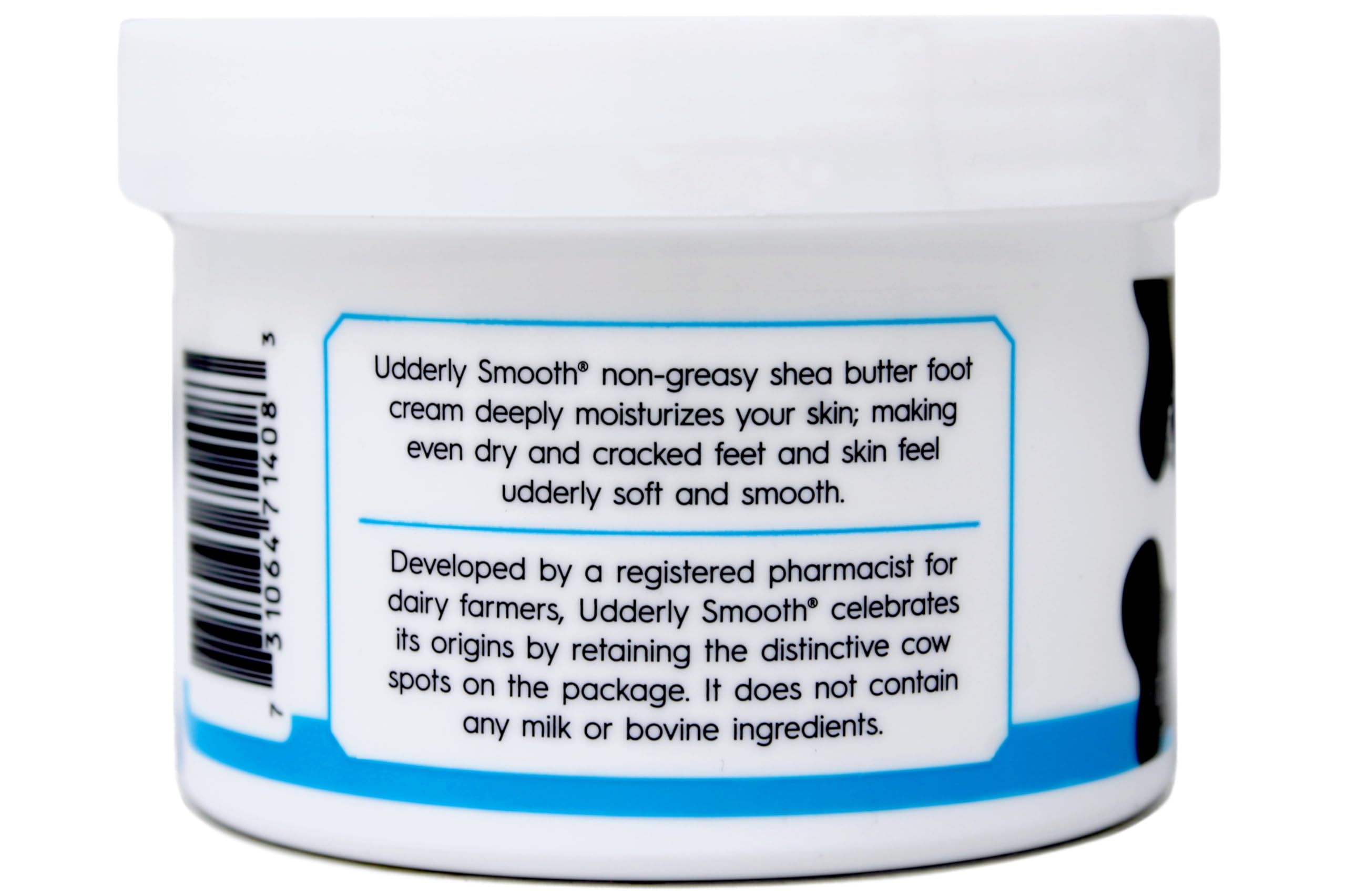 Udderly Smooth being applied to heel to soften rough skin and hydrate