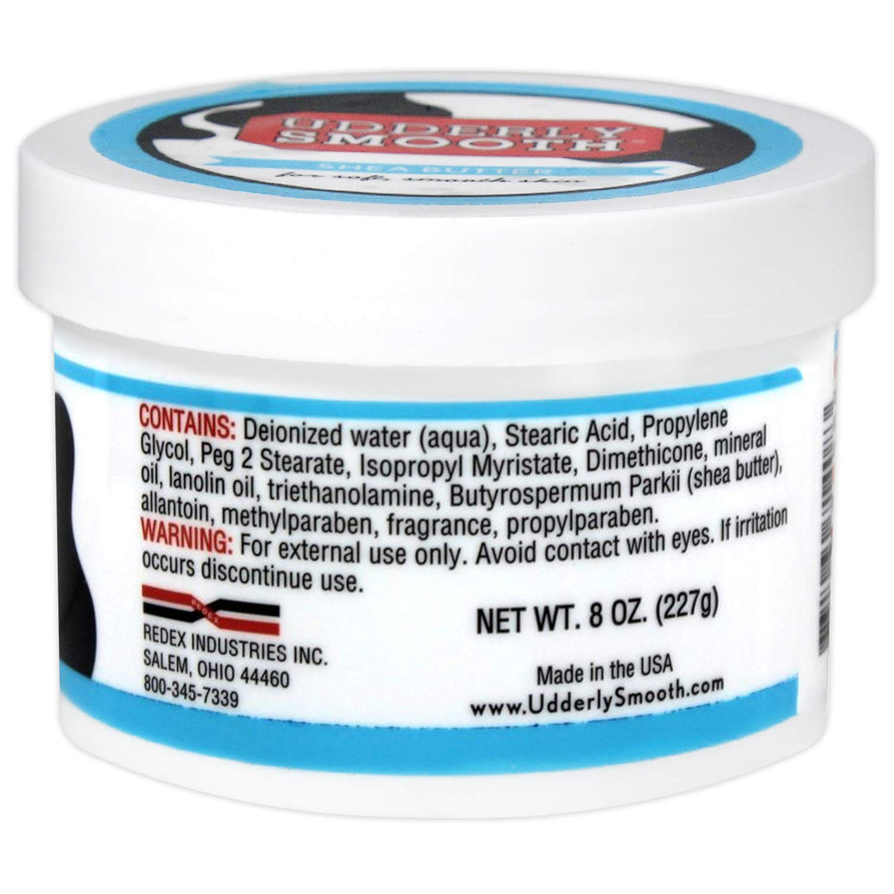 UDDERLY SMOOTH open jar close-up of creamy texture for deep hydration