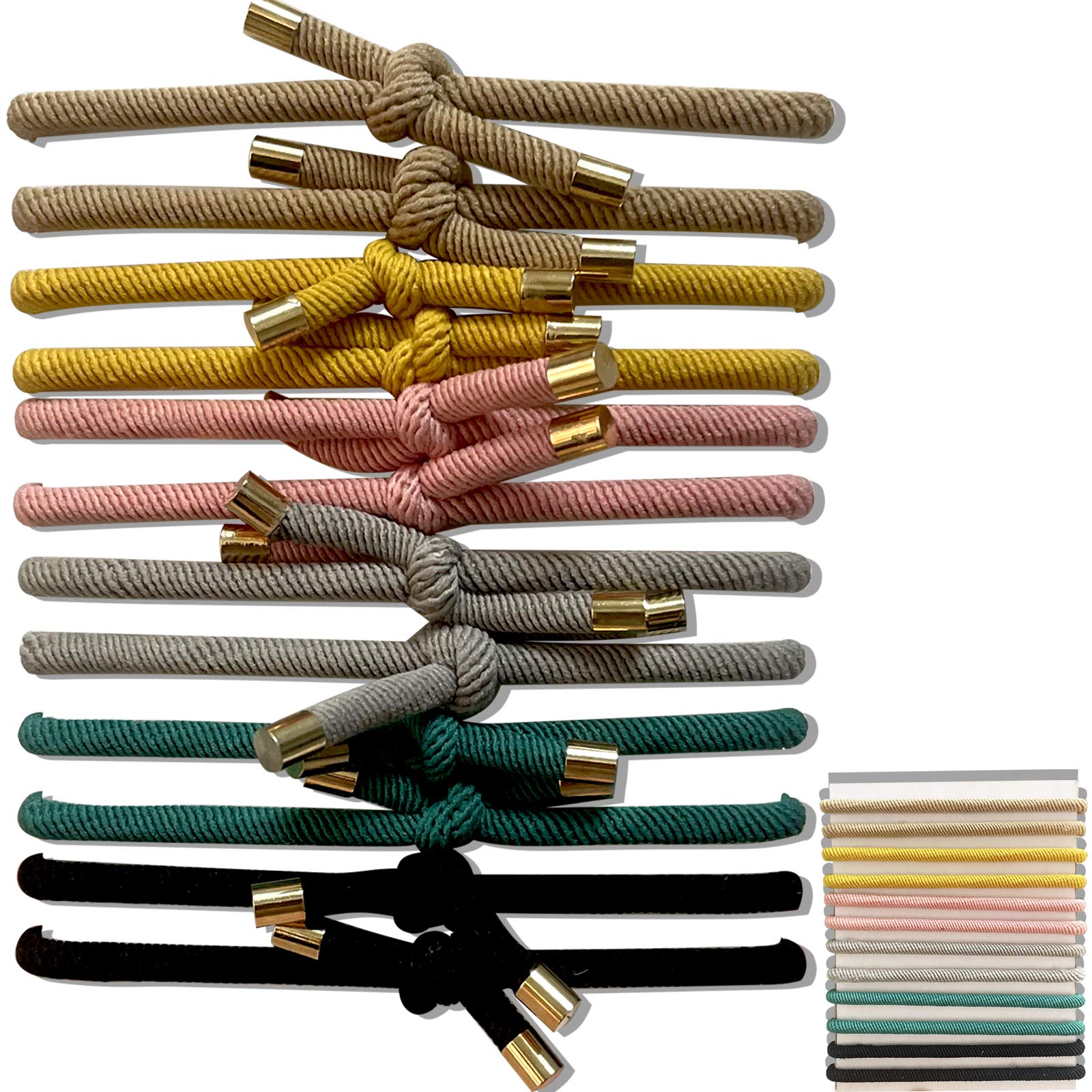 UDeBe front packaging showing knot hair ties and secure hold benefit