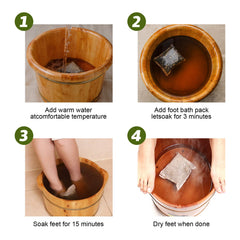 UDOIT feet soaking in warm water conveying relaxation and muscle relief