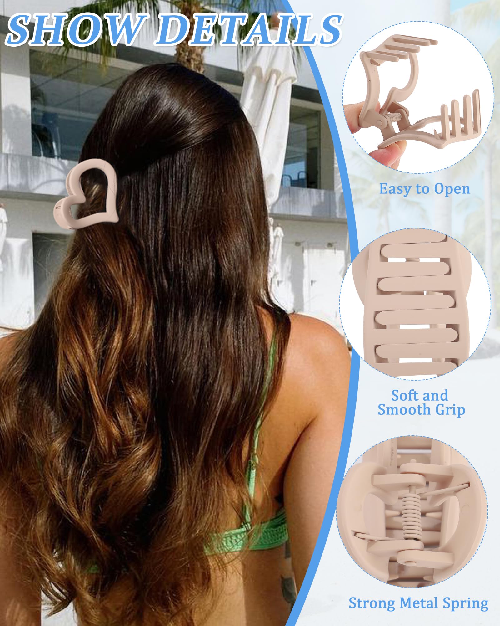Ufgin clips in hair demonstrating secure half-up style and comfortable wear