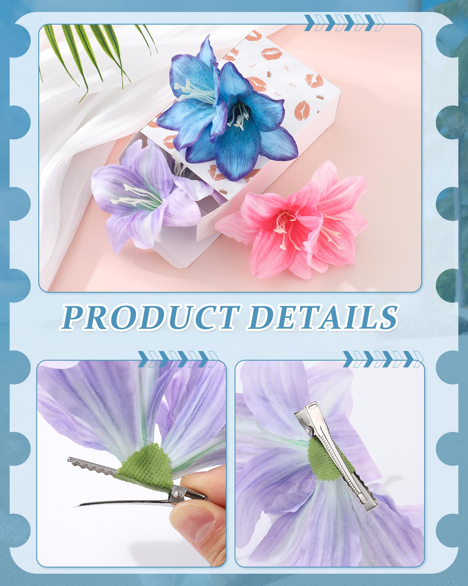 Ufgin blue flower close-up showing bright color that enhances outfits