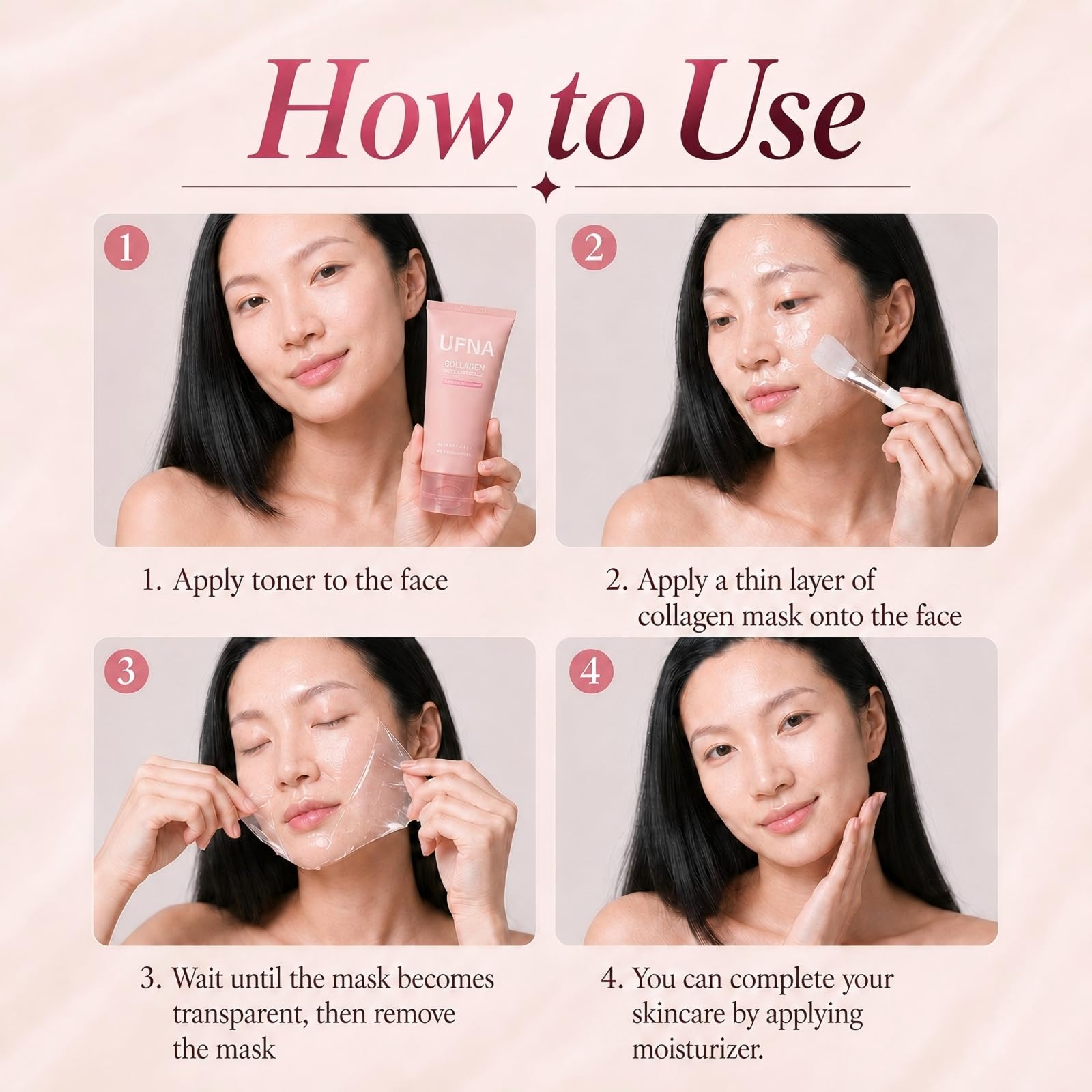 UFNA rose-derived hydrolyzed DNA ingredient bottle emphasizing nourishing hydration
