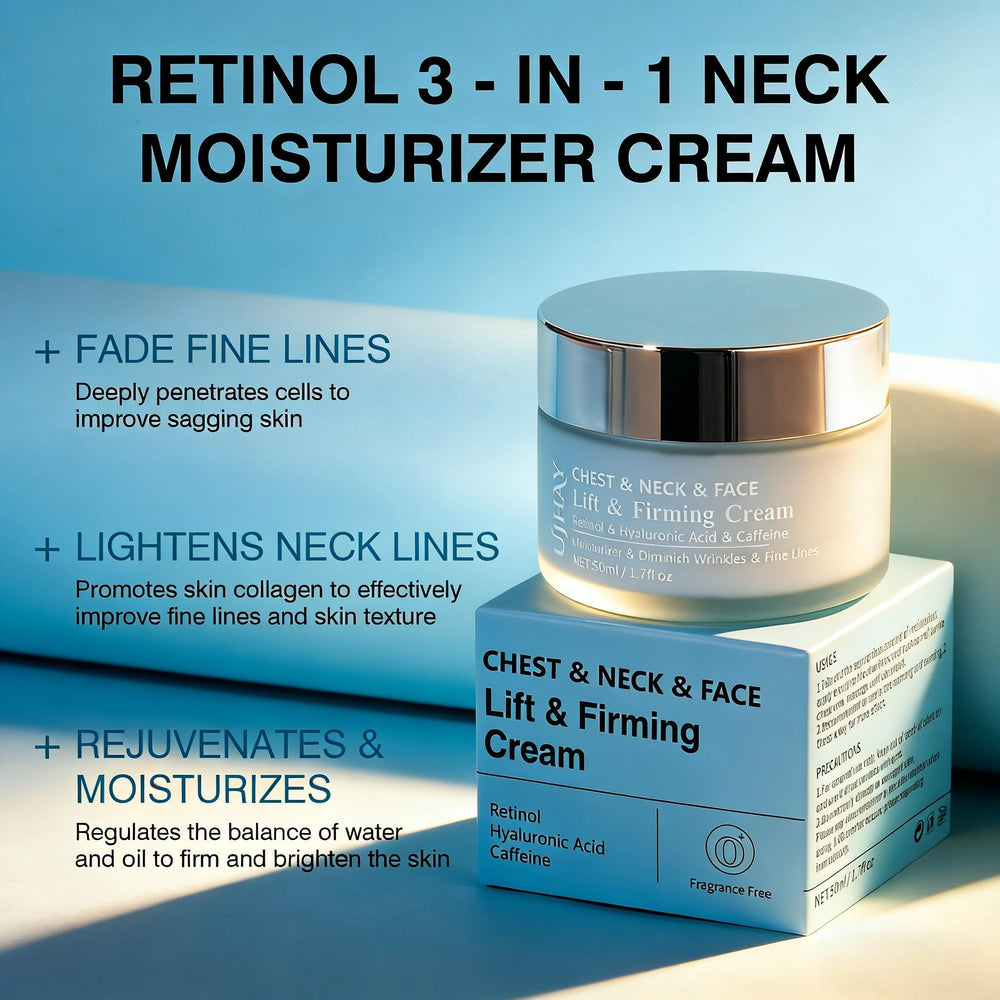 UJhay product being applied to neck showing easy absorption benefit