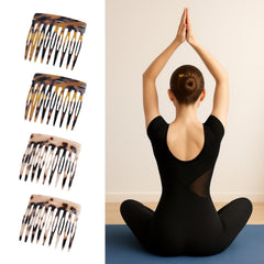 UKSKS comb securing a low bun, discreet hold for polished styles