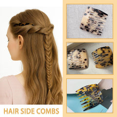 UKSKS leopard print comb, bold pattern adds fashionable accent