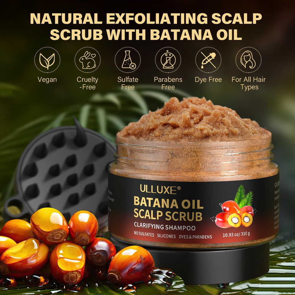 ulluxe batana oil ingredient image highlighting nourishing scalp support
